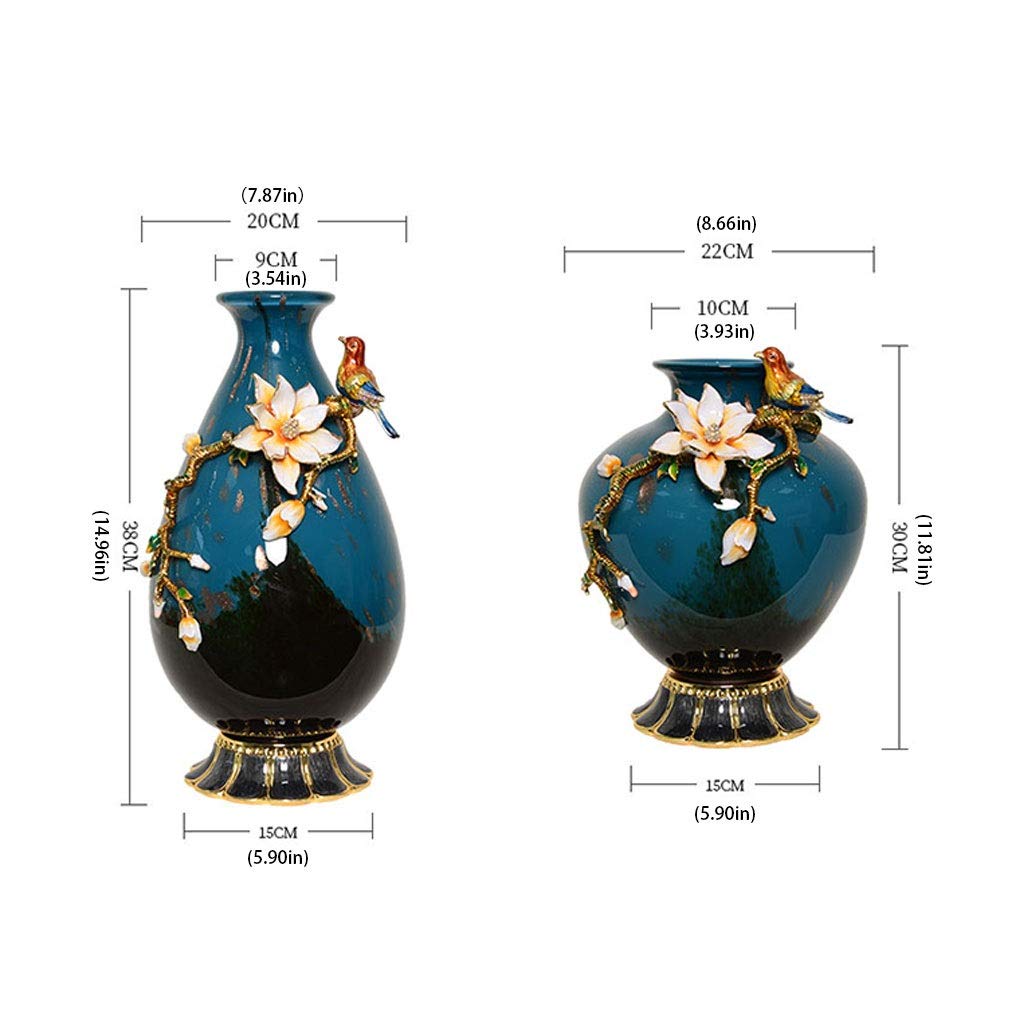 Amazon.com: Vase for Flowers Crystal Glass Ceramic Vase Ornament